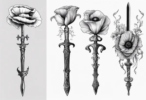 Jester sword poppy 823 tattoo idea