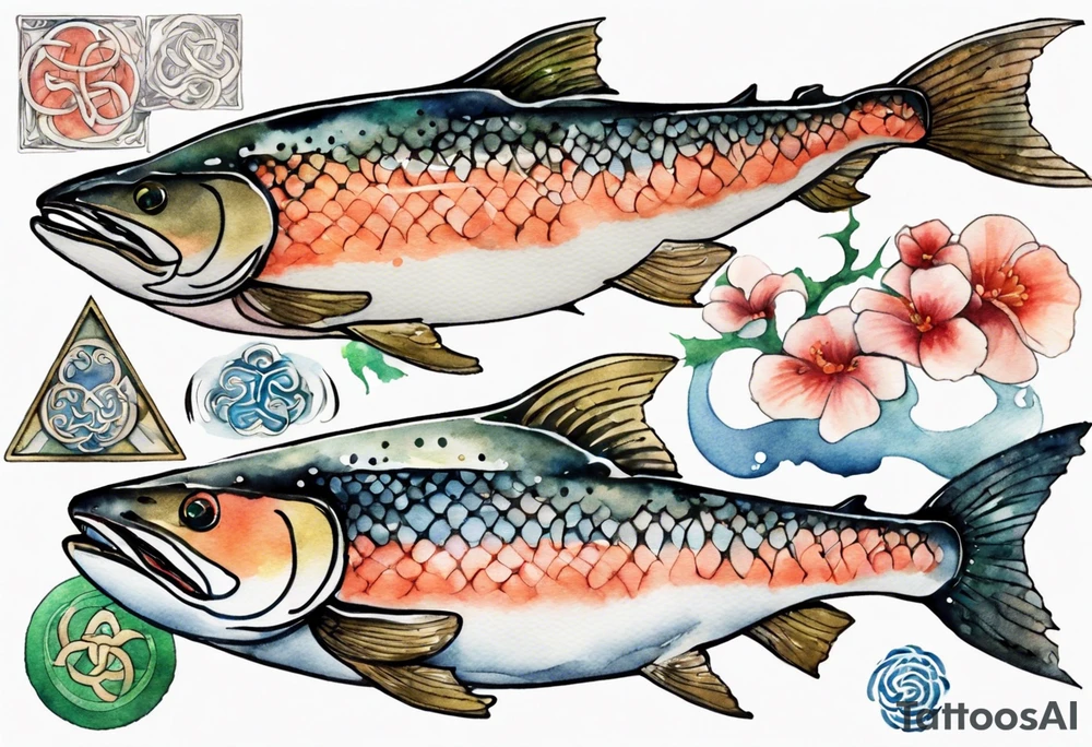 the Irish salmon of knowledge tattoo idea