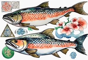 the Irish salmon of knowledge tattoo idea