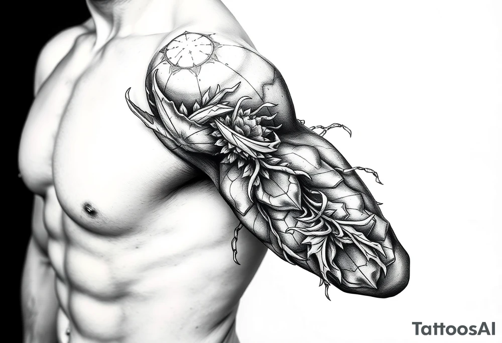 It is during our darkest moments that we must focus to see the light tattoo idea