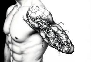 It is during our darkest moments that we must focus to see the light tattoo idea
