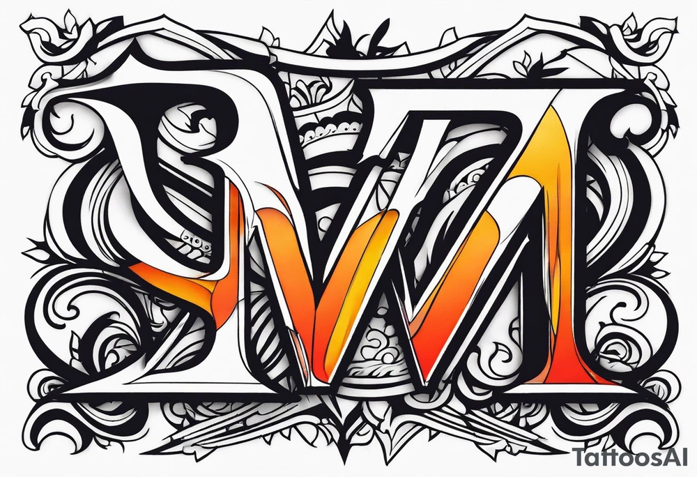 Letter HD tattoo idea