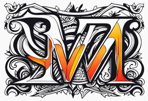 Letter HD tattoo idea