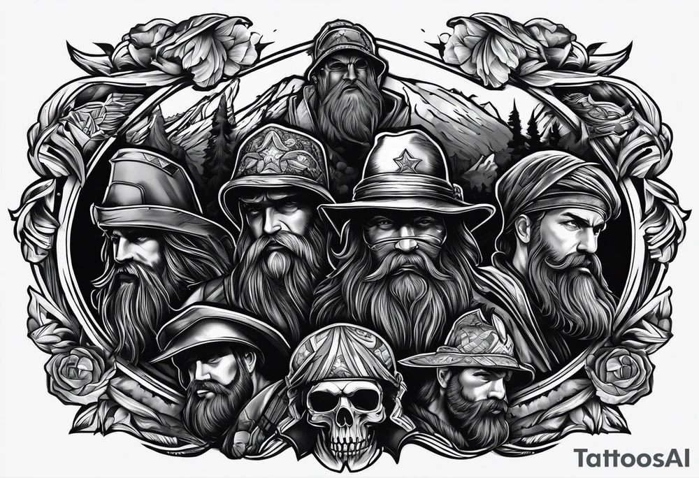 Rucking, brotherhood, shadows, fitness, GrowRuck tattoo idea