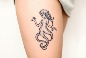 Girly medusa tattoo idea