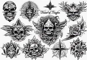 island of Trinidad and Tobago tattoo idea