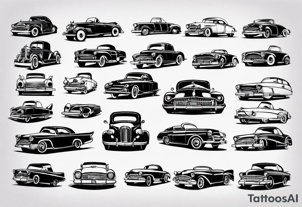 classic car tattoo idea