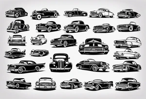 classic car tattoo idea