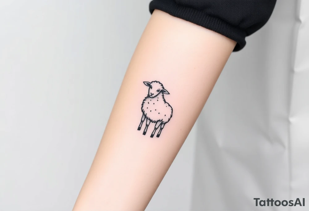 Black sheep tattoo idea