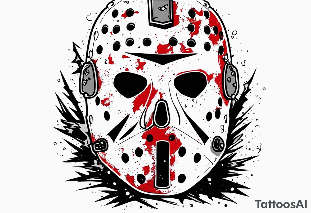 camp crystal lake and jason vorhees tattoo idea