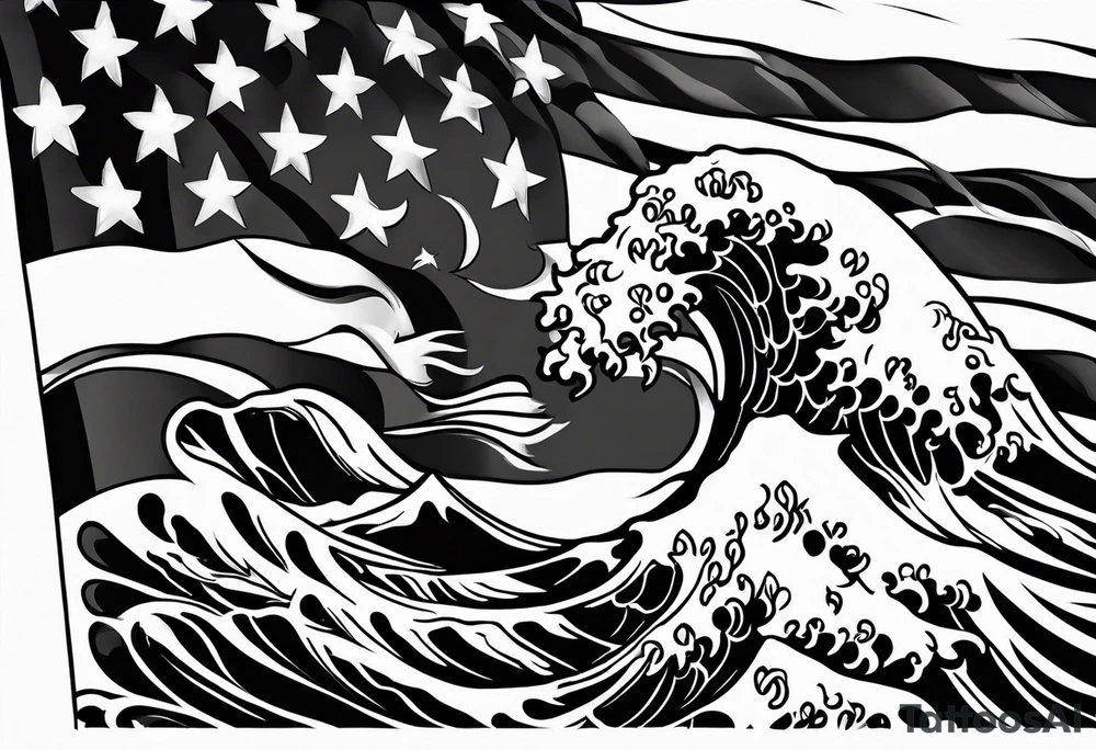 the flag from shirohige in once piece tattoo idea