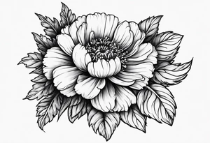 A stemless marigold tattoo idea