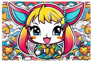 Little anime tattoo idea
