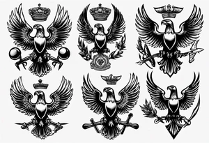 russian eagle tattoo idea