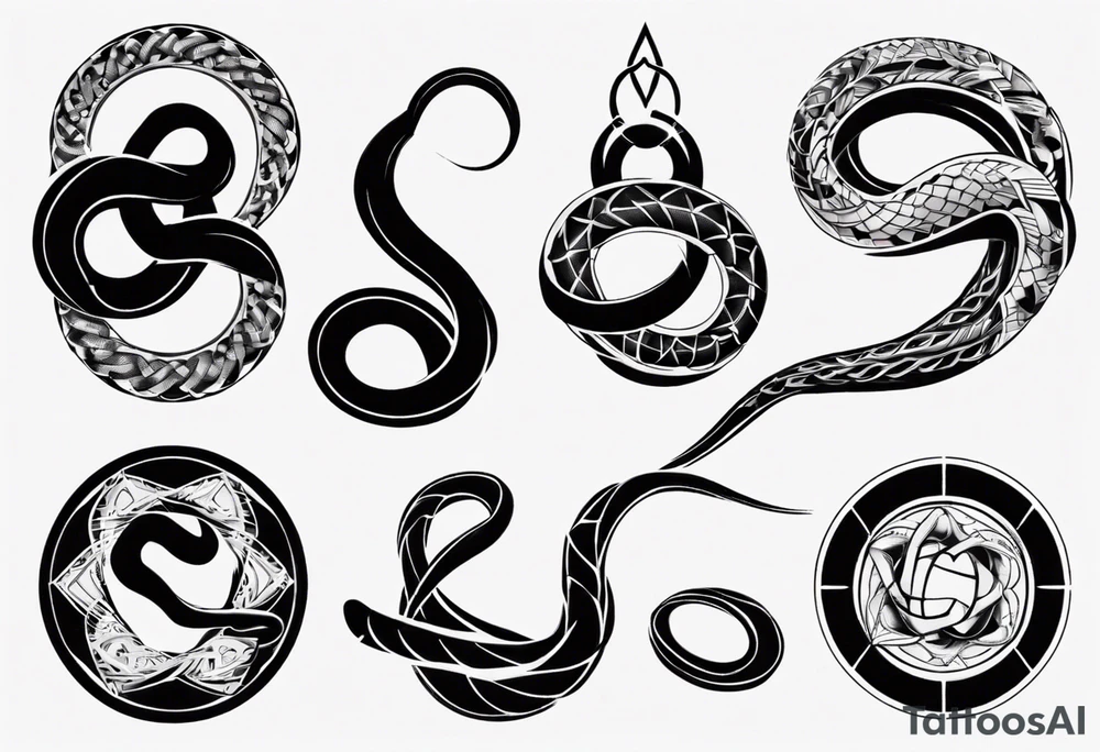 infinity snake tattoo idea