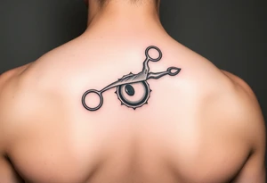 scissors cutting a sperm cell tattoo idea