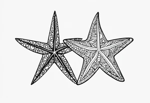 Starfish wrist wrap tattoo idea