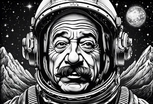 spartan, outer space, einstein tattoo idea