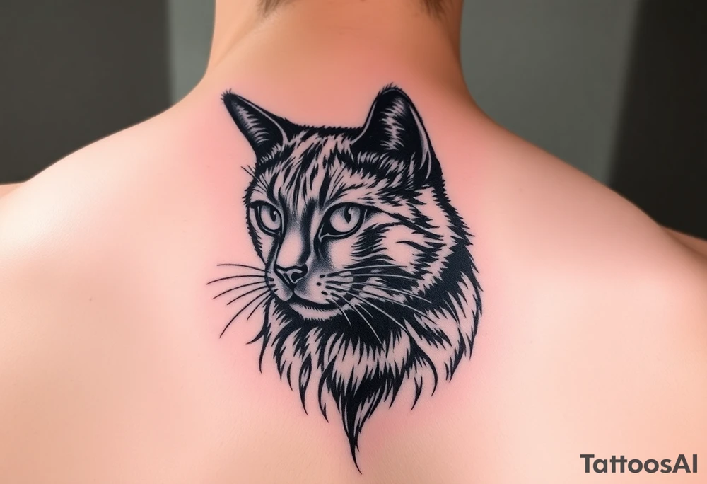 Black Cat tattoo idea