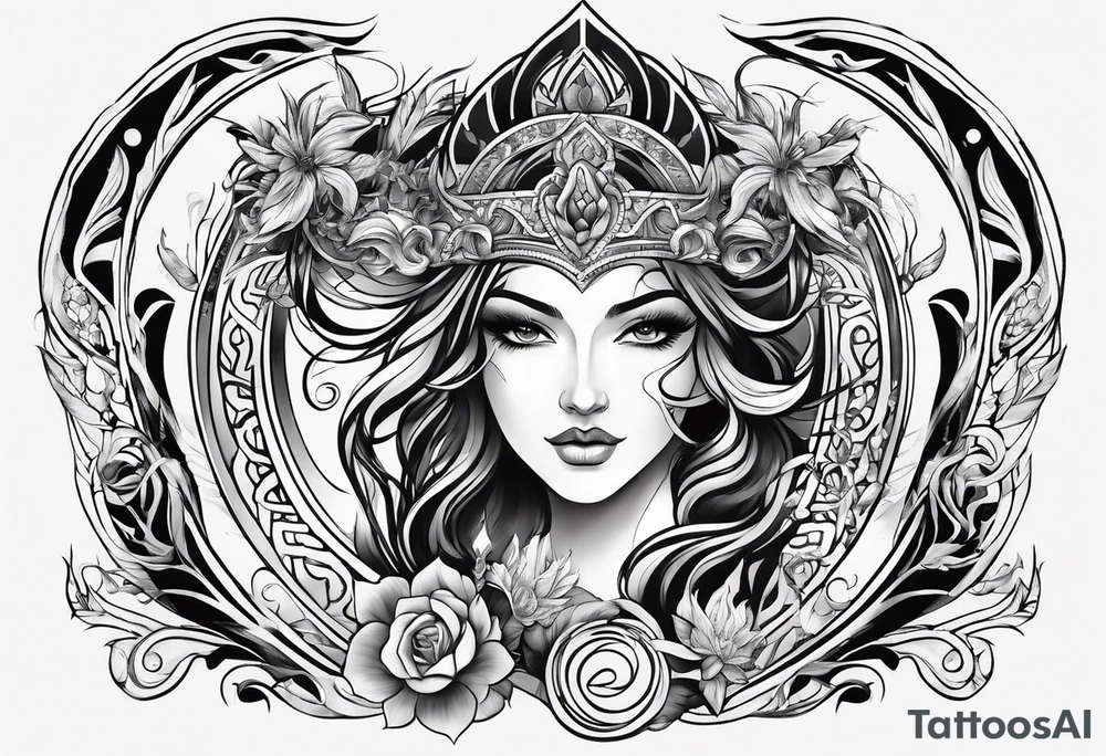 Virgo sign and Taurus sign tattoo idea