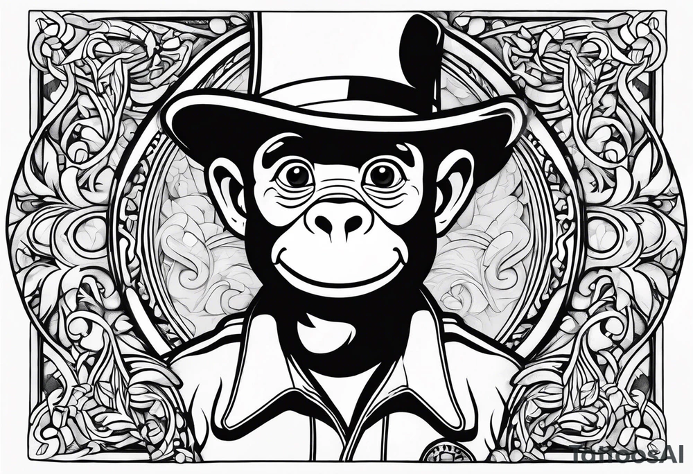 Curious George tattoo idea