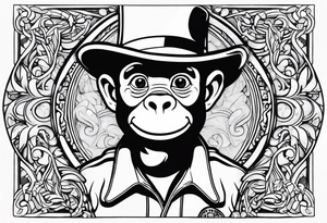 Curious George tattoo idea