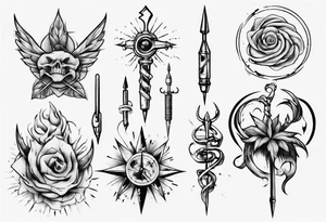 Needle tattoo idea