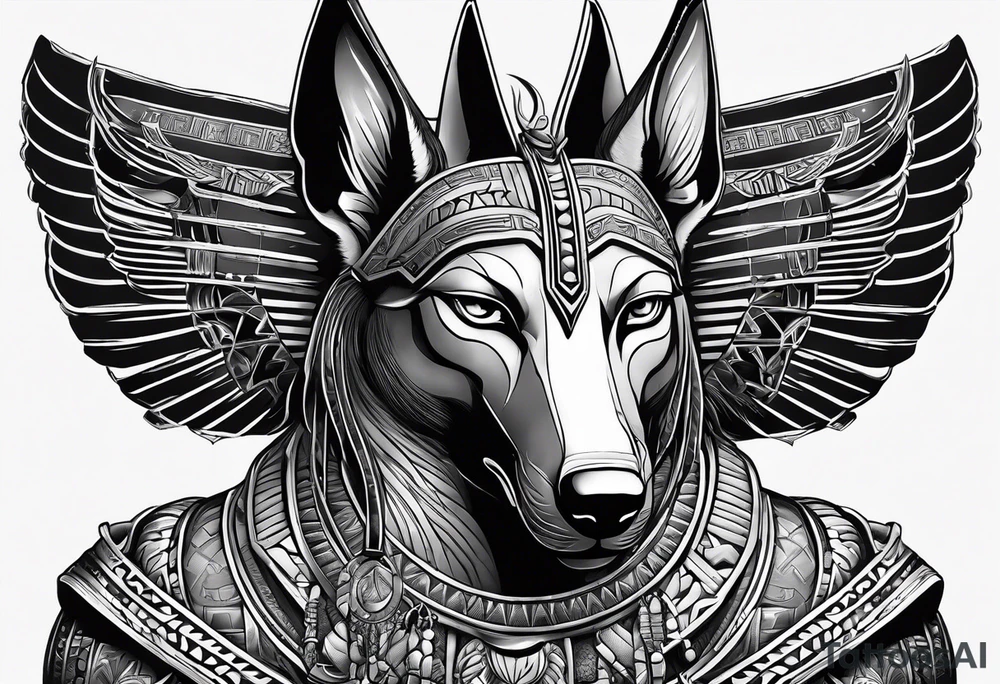 egipto, anubis tattoo idea