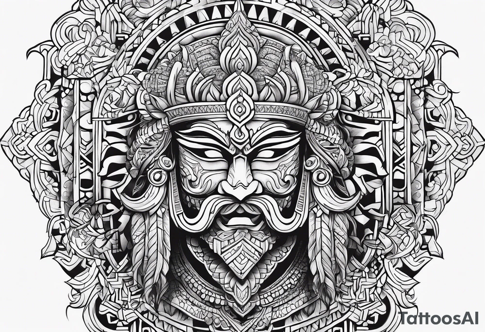 Ravan word only tattoo idea