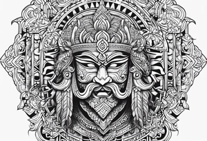 Ravan word only tattoo idea