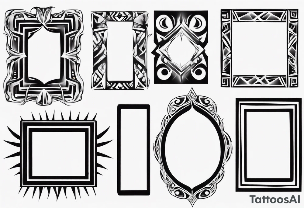 pictures frame tattoo idea