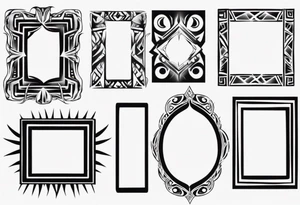 pictures frame tattoo idea