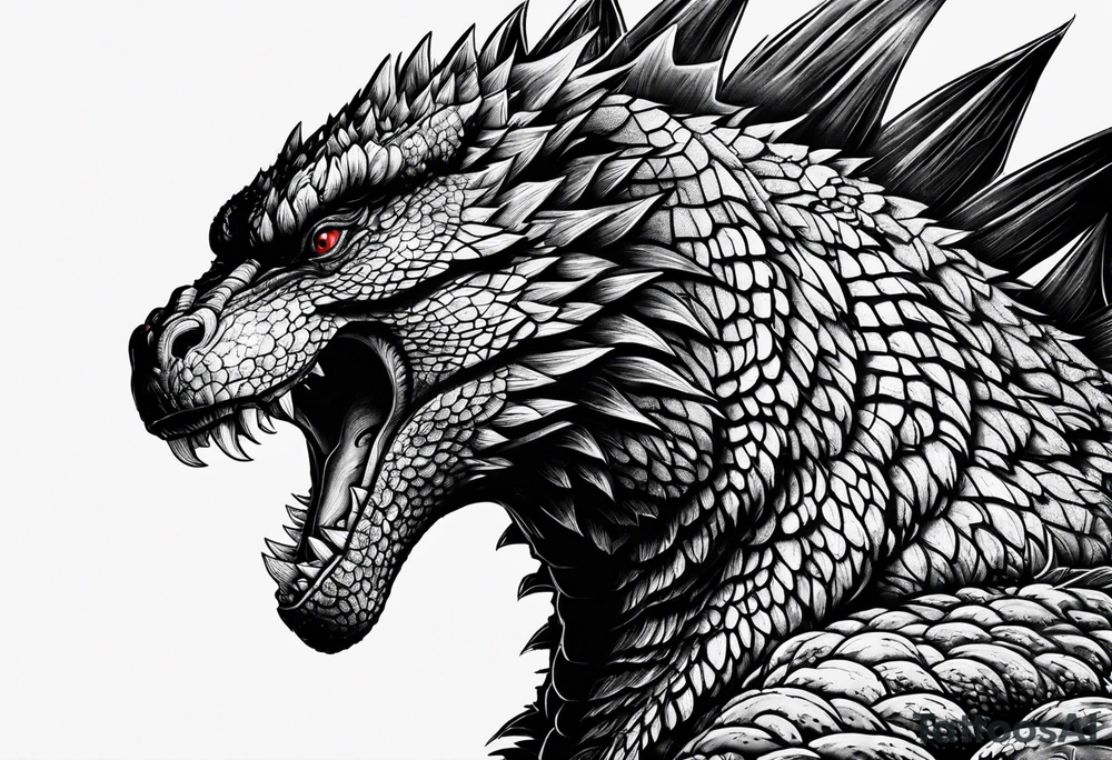 Godzilla tattoo idea