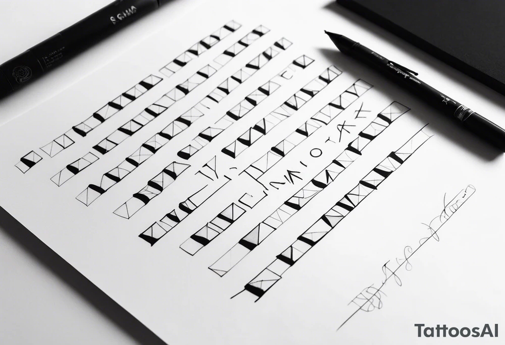 all the letters of the alphabet tattoo idea