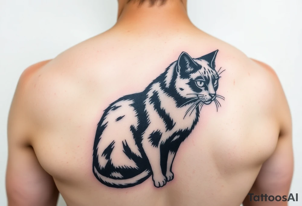 Black Cat tattoo idea