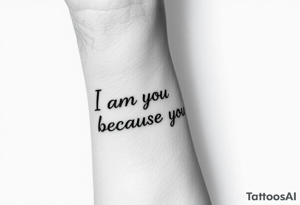 i am the man i am today because of you tattoo idea