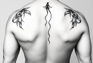 Fully nude lady with big boobs tattoo idea