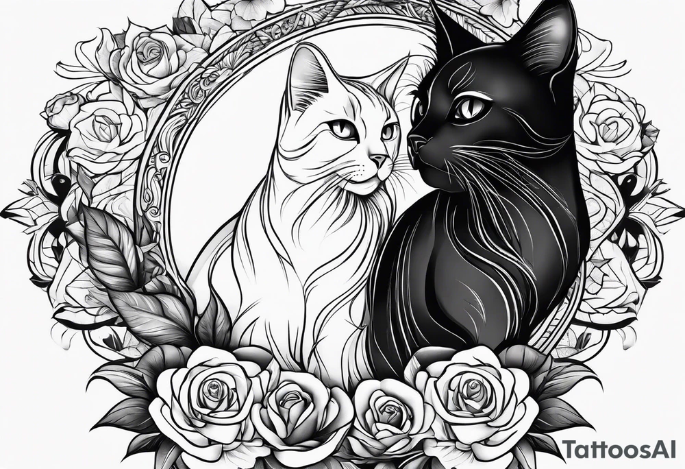 blackcat tattoo idea