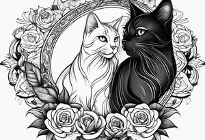 blackcat tattoo idea