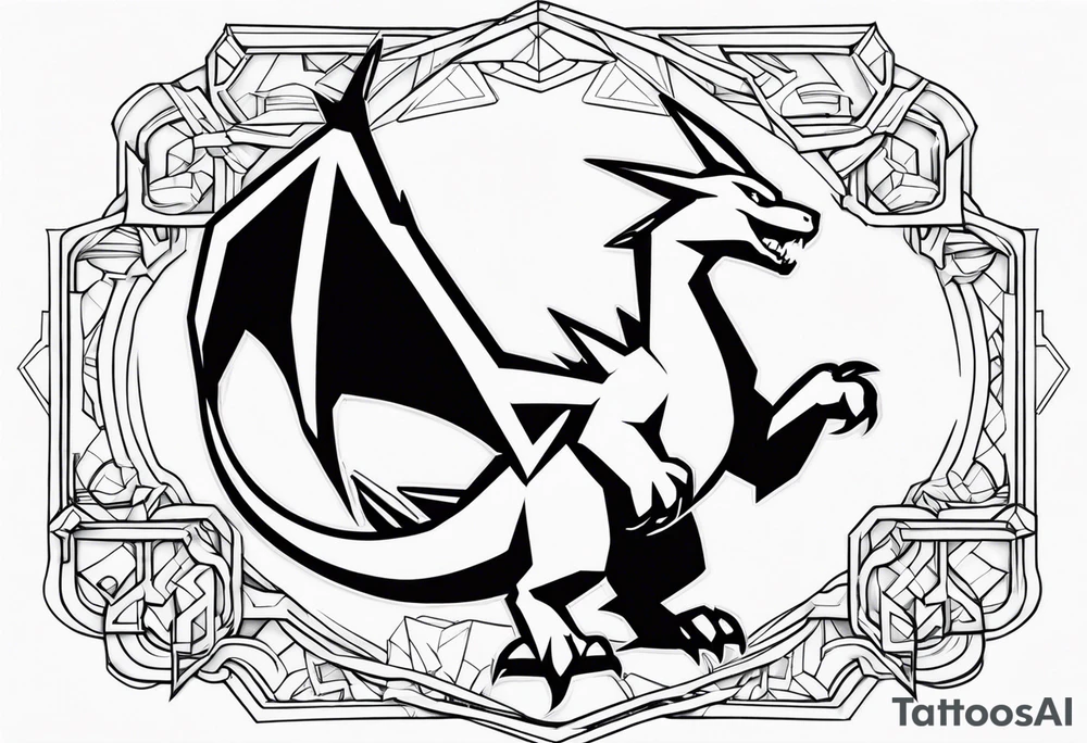 charizard and pikachu tattoo tattoo idea