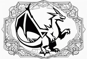 charizard and pikachu tattoo tattoo idea