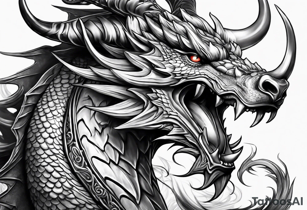 Taurus dragon tattoo idea