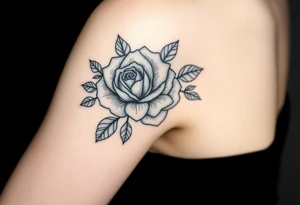 rose and mum tattoo tattoo idea