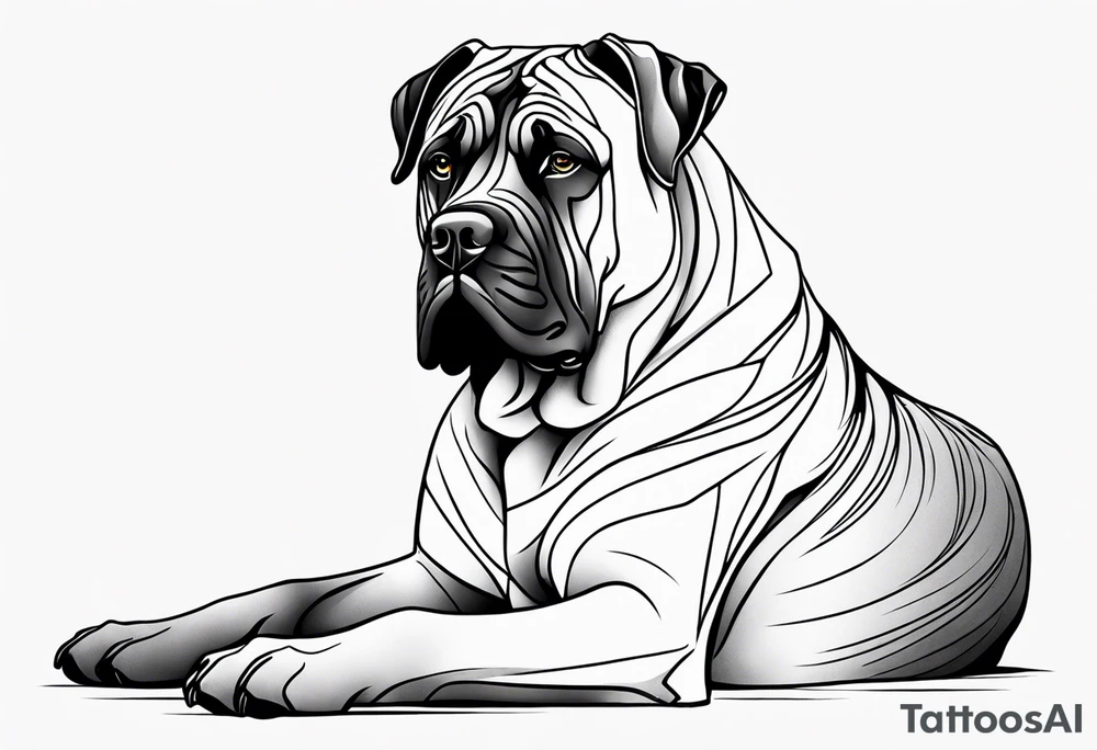 Presa canario tattoo idea