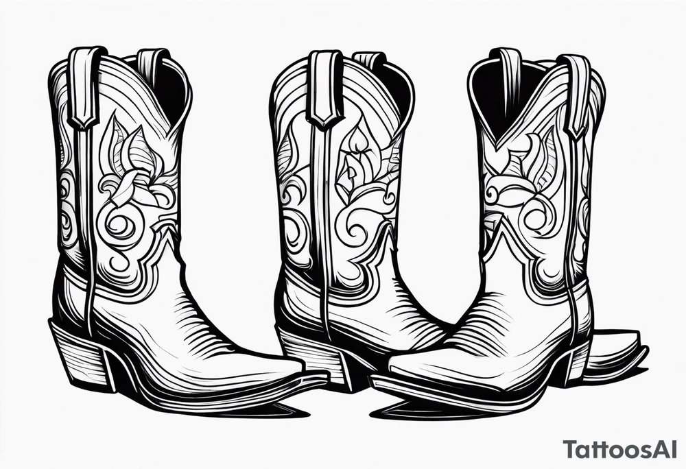 COWBOY BOOT tattoo idea