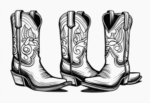 COWBOY BOOT tattoo idea