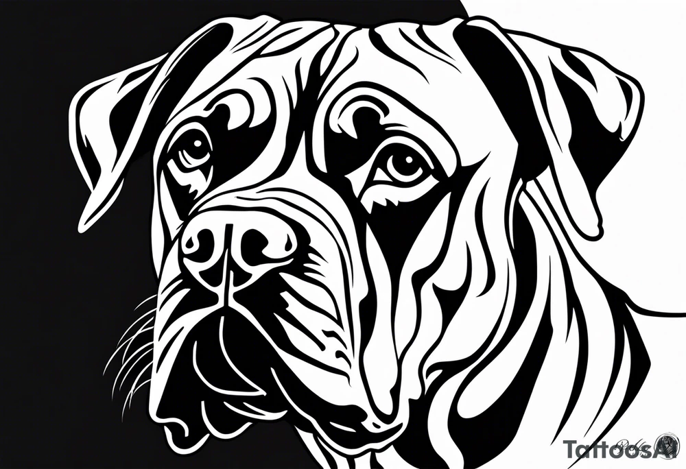 Presa canario tattoo idea