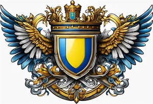 coat of arms of Ukraine tattoo idea