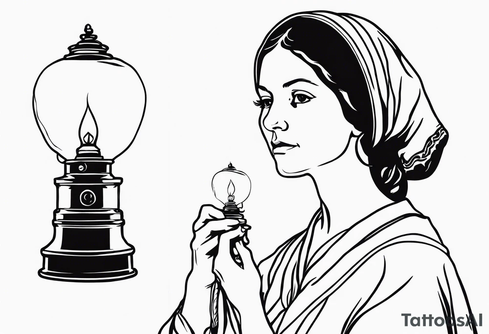 Lady with the Lamp Florence nightingale tattoo idea