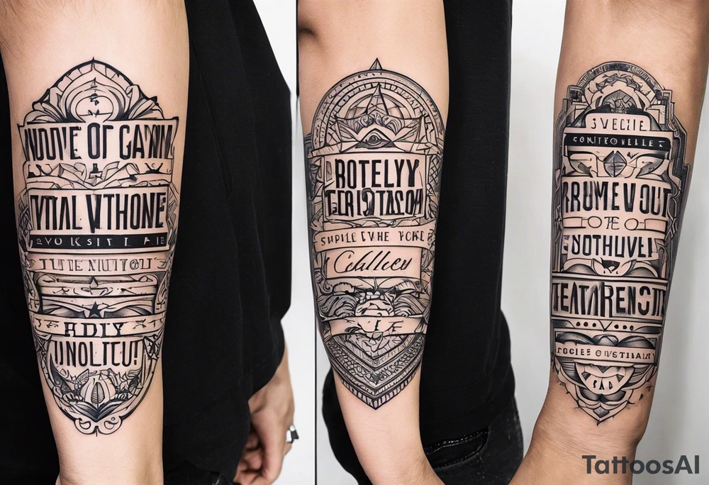 Something on the back of the forearm tattoo idea